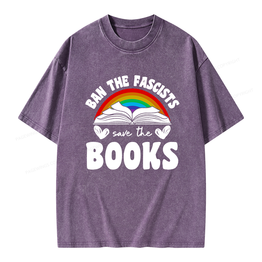 Pagewings Banned books T-Shirt Unisex Washed T-shirt
