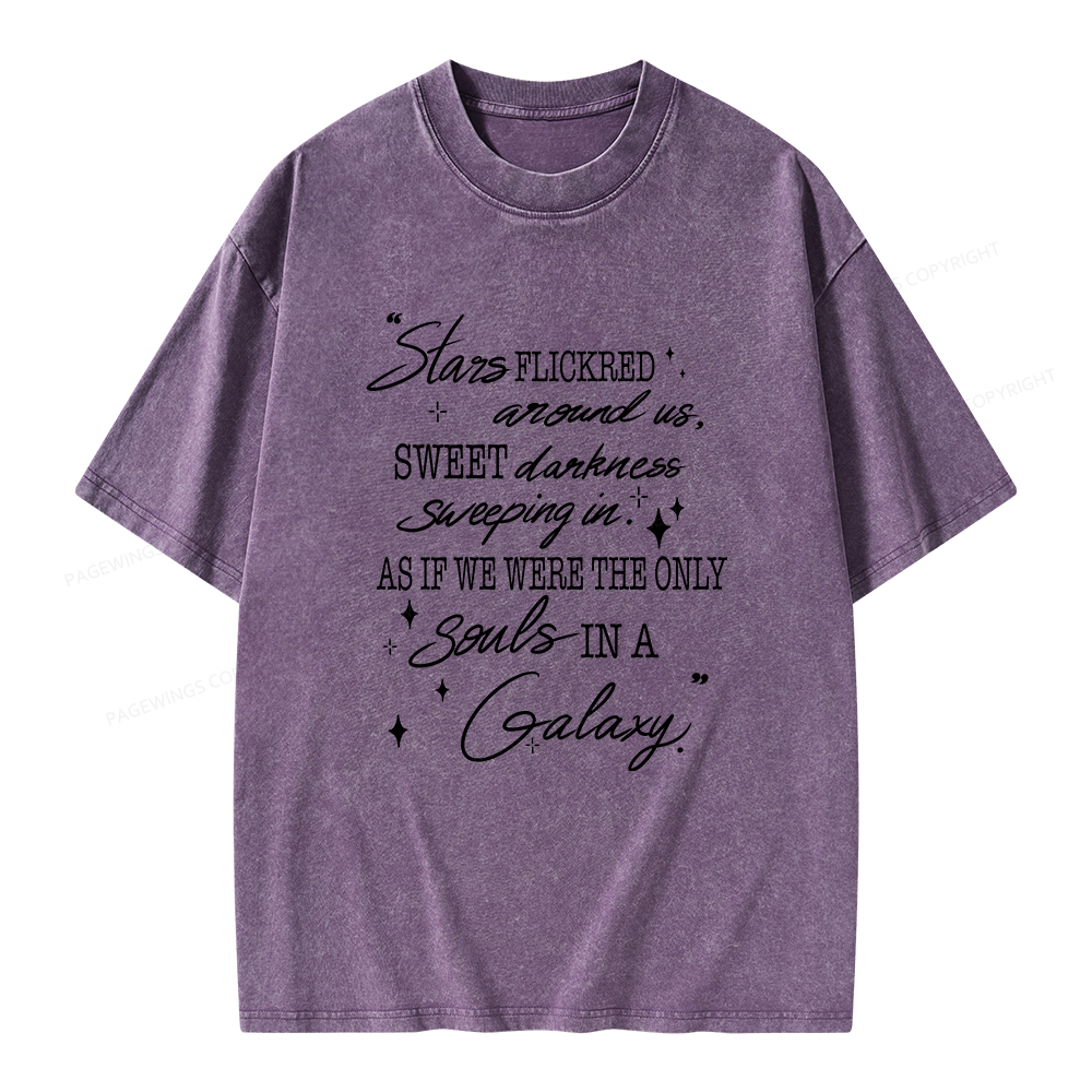 Pagewings Slares Flickred Around Us Unisex Washed T-shirt