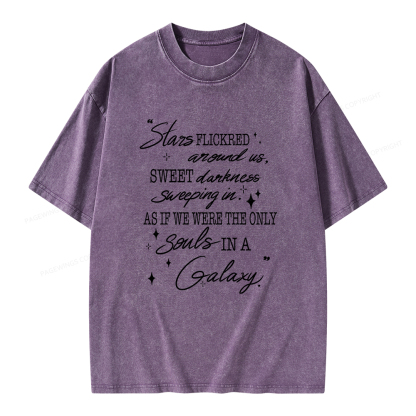 Pagewings Slares Flickred Around Us Unisex Washed T-shirt