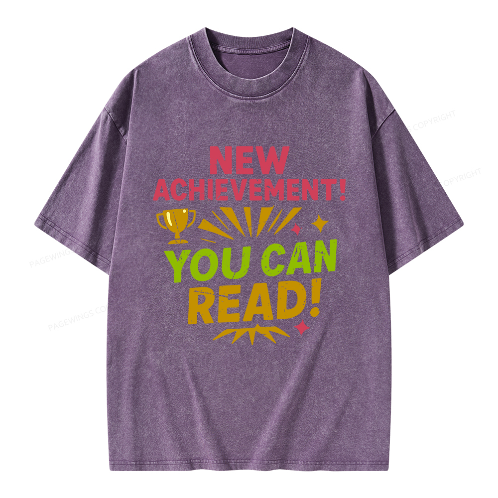 Pagewings New Achievement Unisex Washed T-shirt