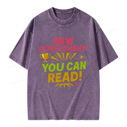 Pagewings New Achievement Unisex Washed T-shirt