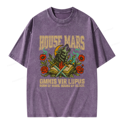 Pagewings House Mars Unisex Washed T-shirt
