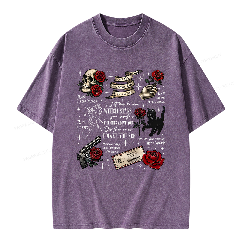 Pagewings Run Little Mouse Unisex Washed T-shirt