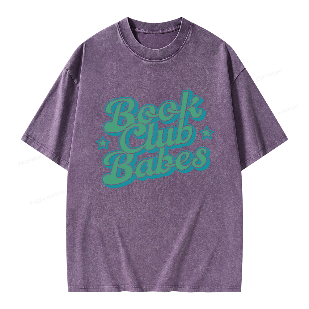 Pagewings Book Club Babes Unisex Washed T-shirt