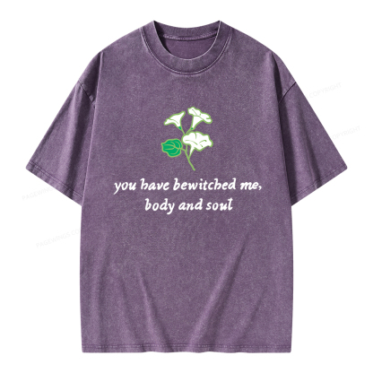 Pagewings You Have Bewitched Me Unisex Washed T-shirt