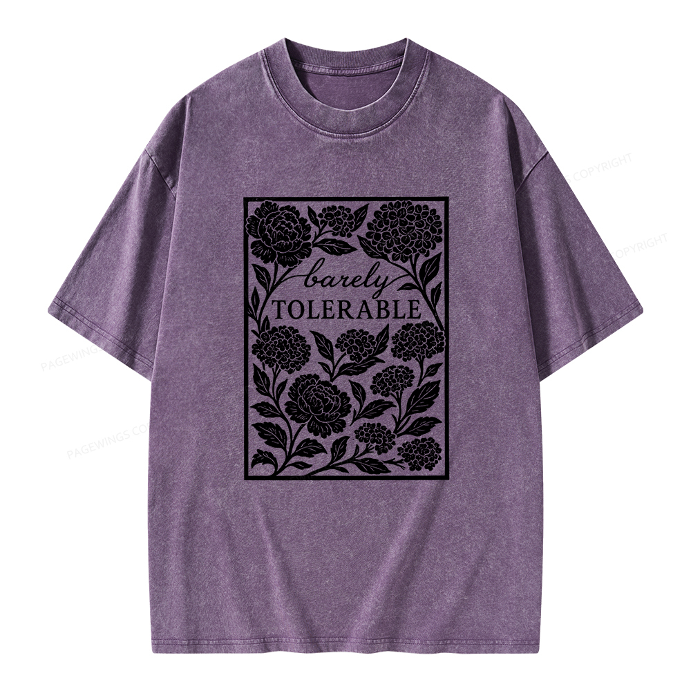 Pagewings Barley Tolerable Unisex Washed T-shirt