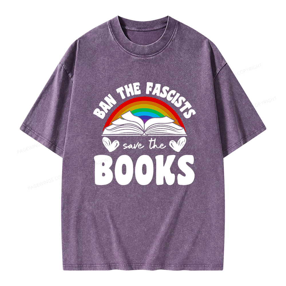 Pagewings Banned books T-Shirt Unisex Washed T-shirt