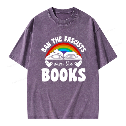 Pagewings Banned books T-Shirt Unisex Washed T-shirt