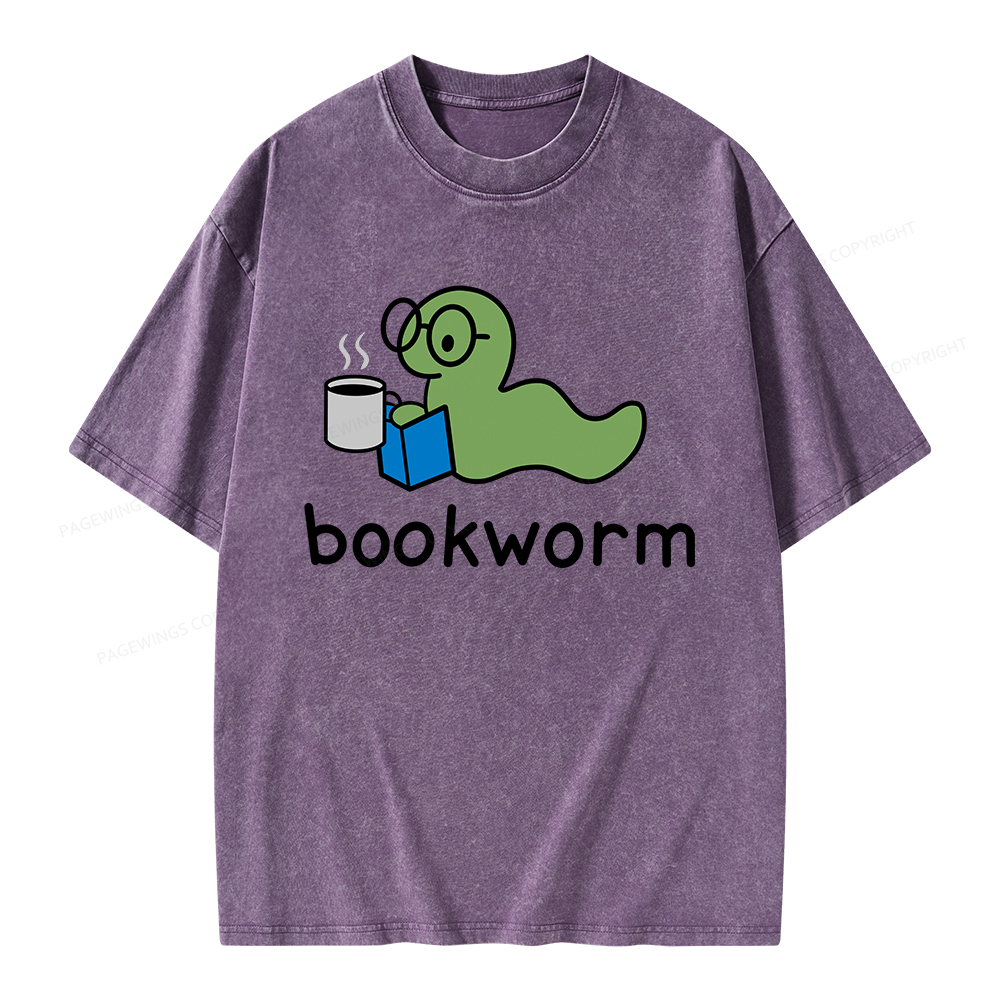 Pagewings Bookworm Unisex Washed T-shirt