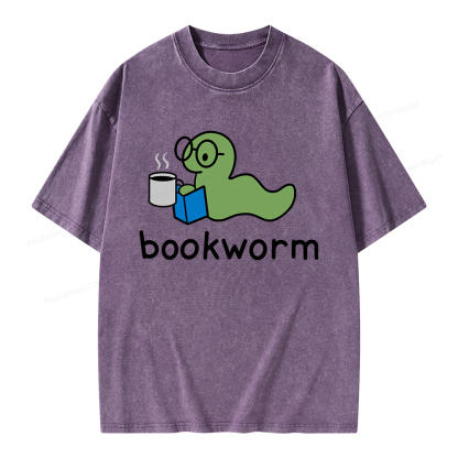 Pagewings Bookworm Unisex Washed T-shirt