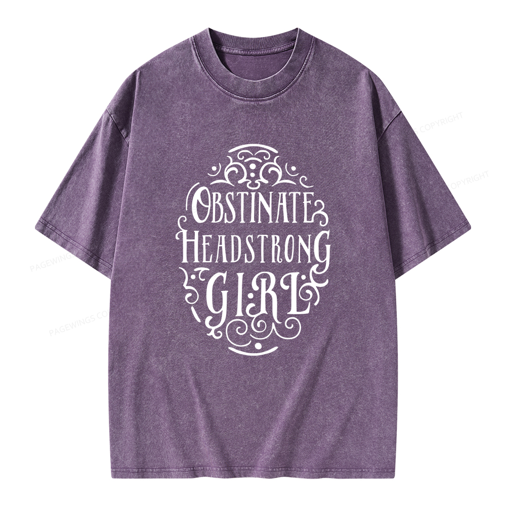 Pagewings Obstinate Unisex Washed T-shirt