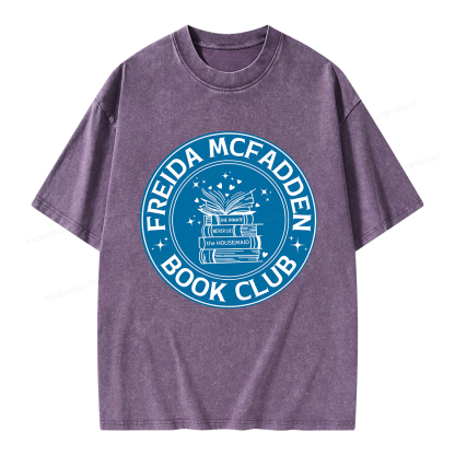 Pagewings Freida McFadden Book Club Unisex Washed T-shirt
