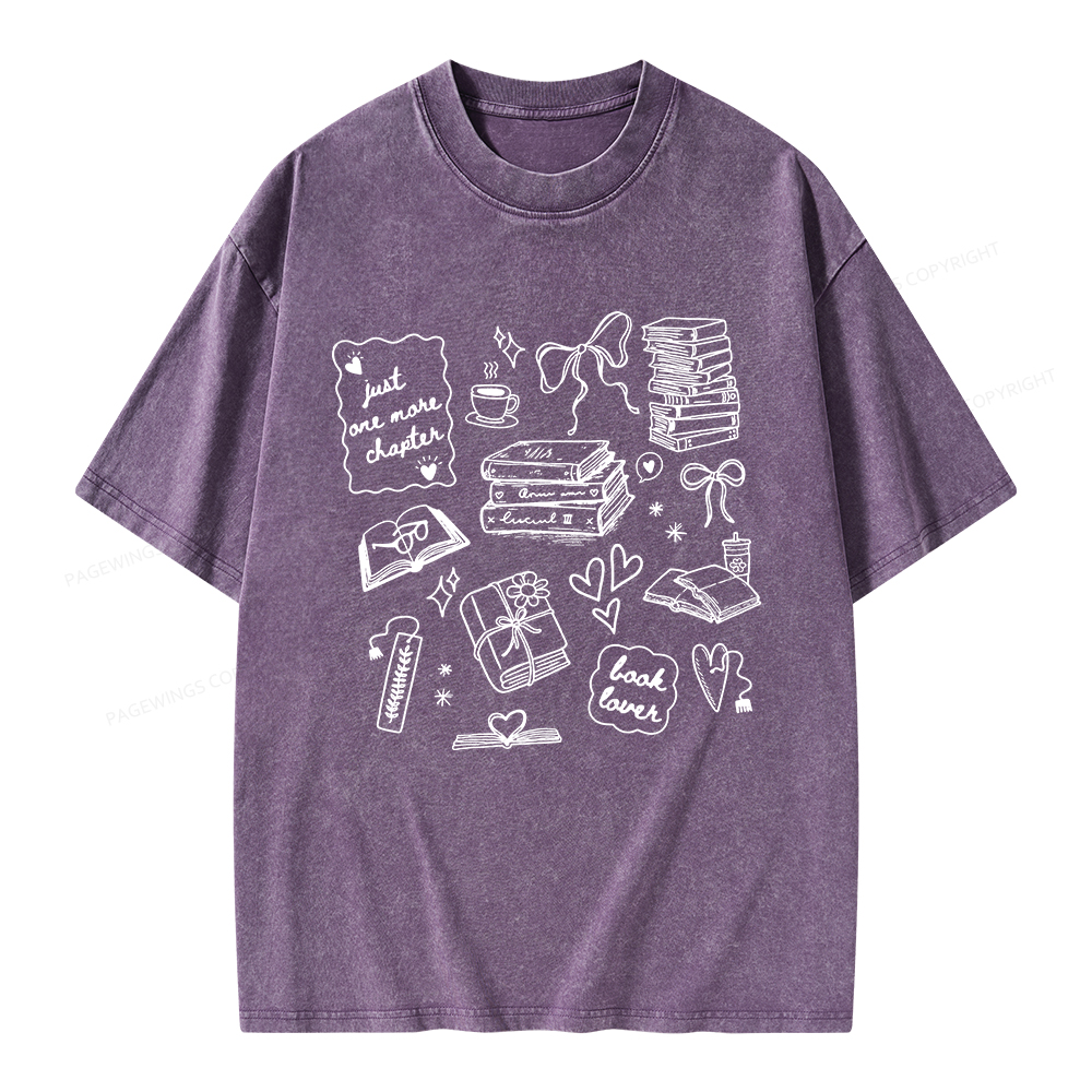 Pagewings Book Lover Unisex Washed T-shirt