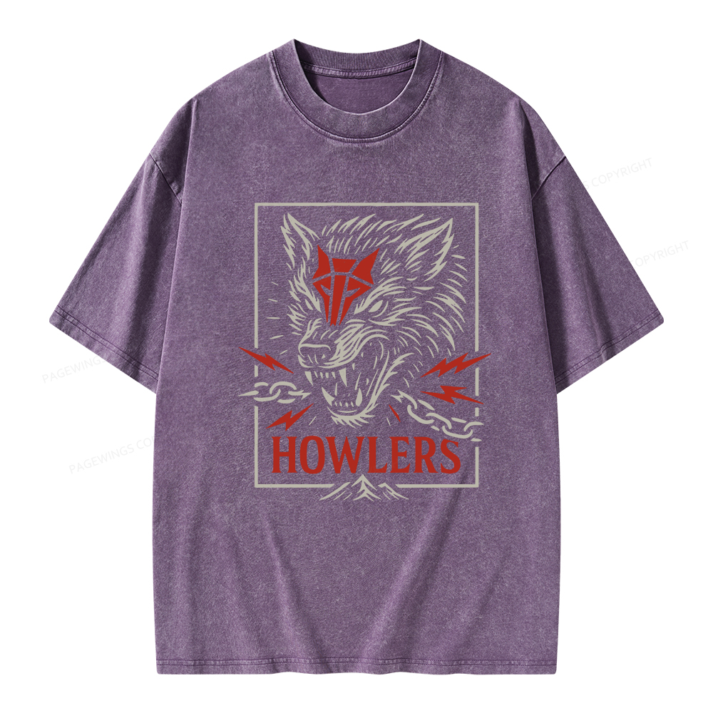 Pagewings Howlers Unisex Washed T-shirt