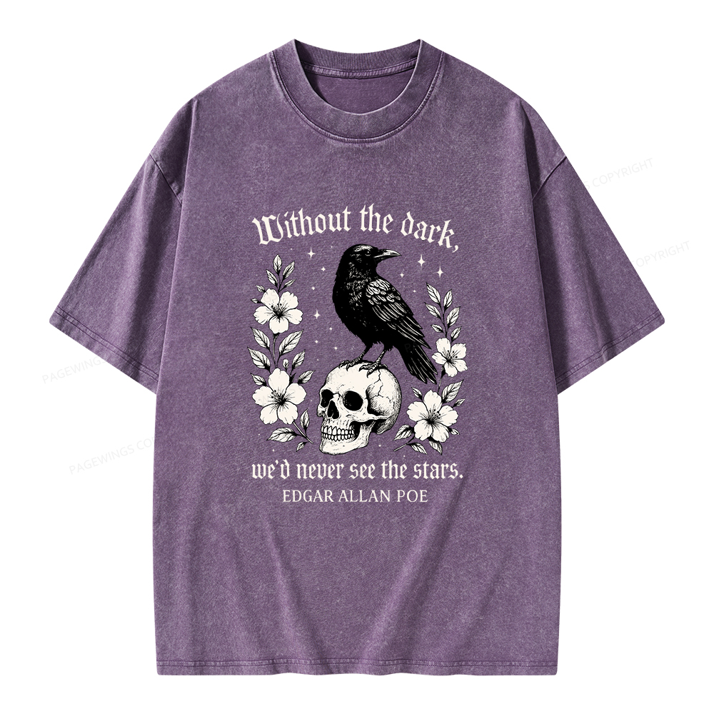 Pagewings Without The Dark Unisex Washed T-shirt