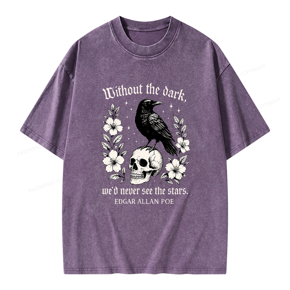 Pagewings Without The Dark Unisex Washed T-shirt