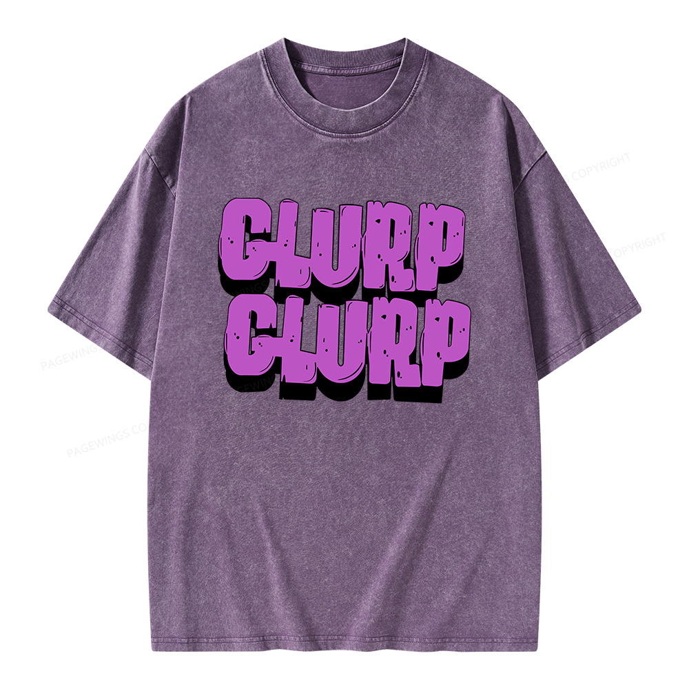 Pagewings Glurp Glurp Unisex Washed T-shirt