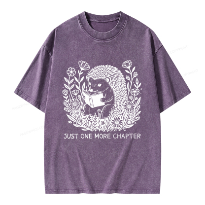 Pagewings Just One More Chapter Unisex Washed T-shirt