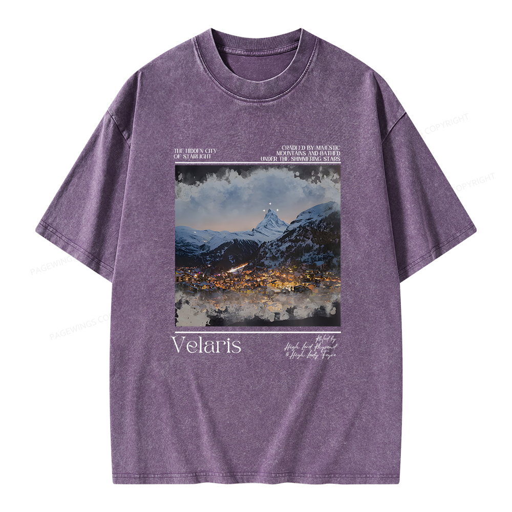 Pagewings Velaris Unisex Washed T-shirt