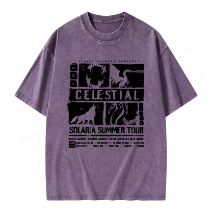 Pagewings The Celestial Heirs Unisex Washed T-shirt