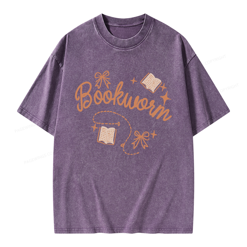 Pagewings Bookworm Unisex Washed T-shirt