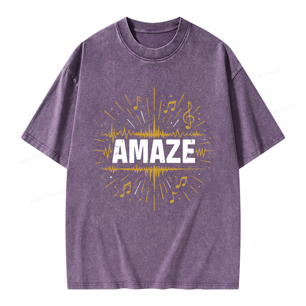 Pagewings Amaze Unisex Washed T-shirt