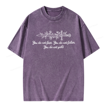 Pagewings You Do not Yield Unisex Washed T-shirt