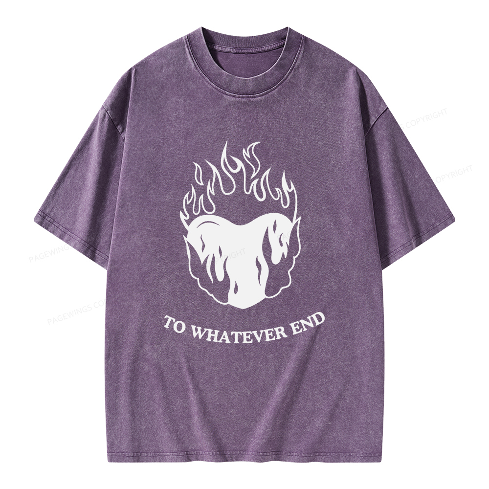 Pagewings Fireheart Unisex Washed T-shirt