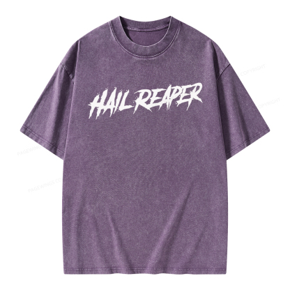 Pagewings Hail Reaper Unisex Washed T-shirt