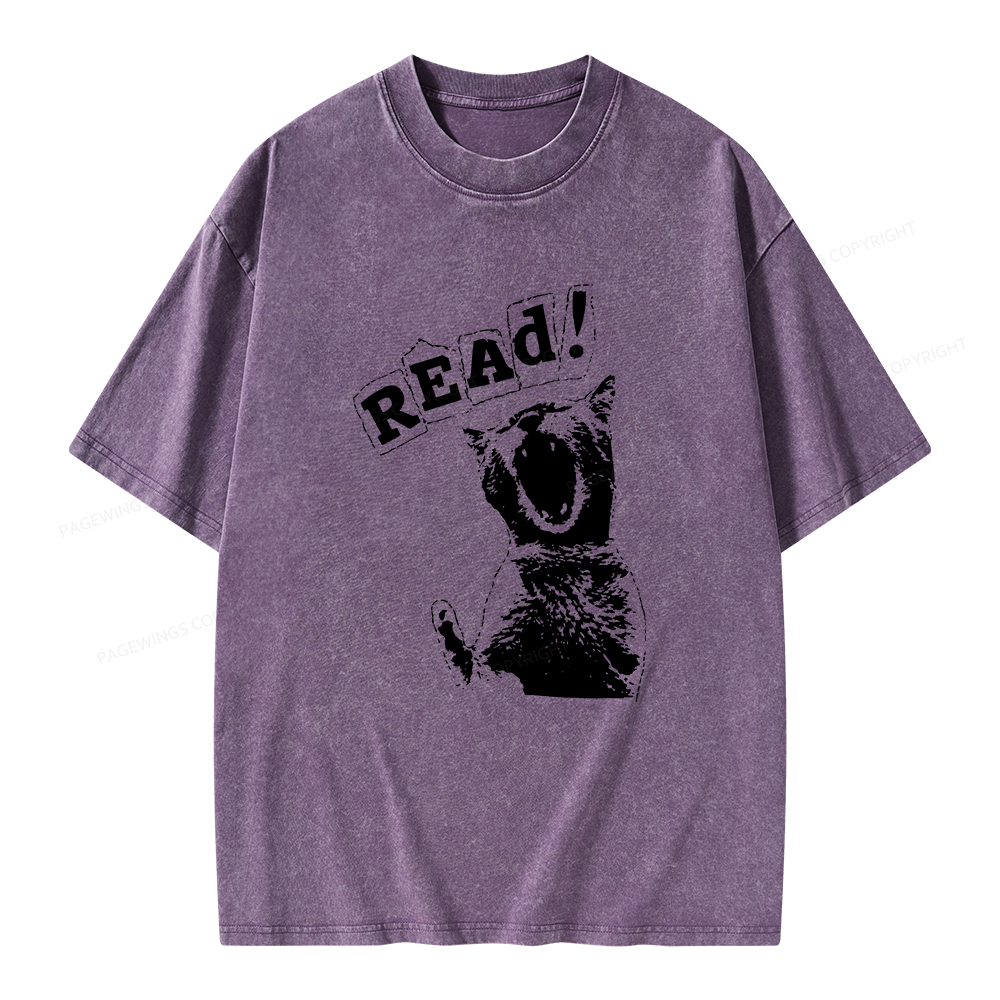 Pagewings Read Unisex Washed T-shirt