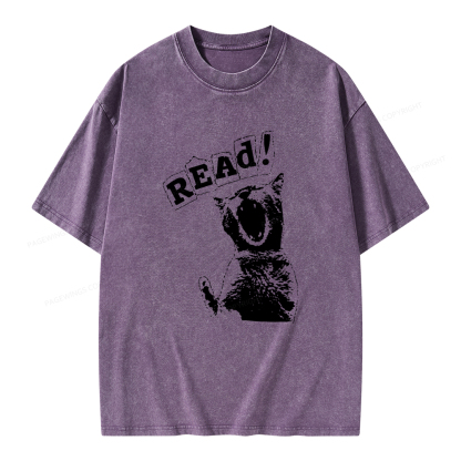 Pagewings Read Unisex Washed T-shirt