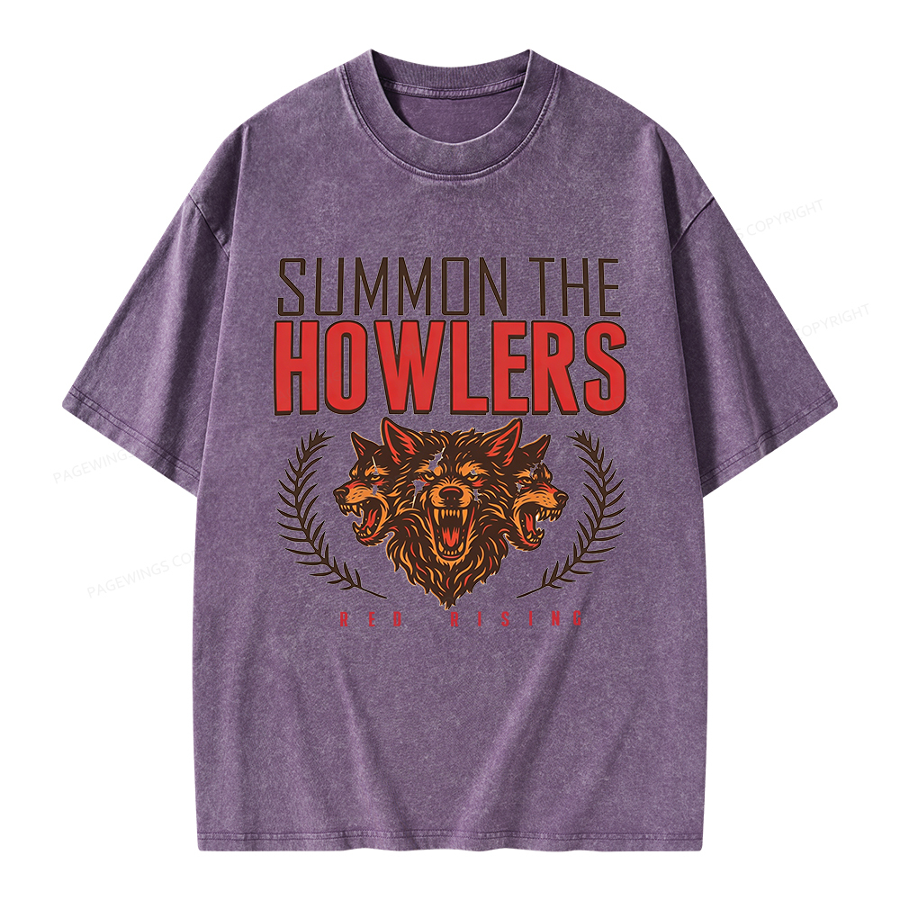 Pagewings Summon the Howlers Unisex Washed T-shirt