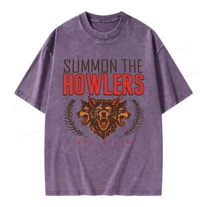 Pagewings Summon the Howlers Unisex Washed T-shirt