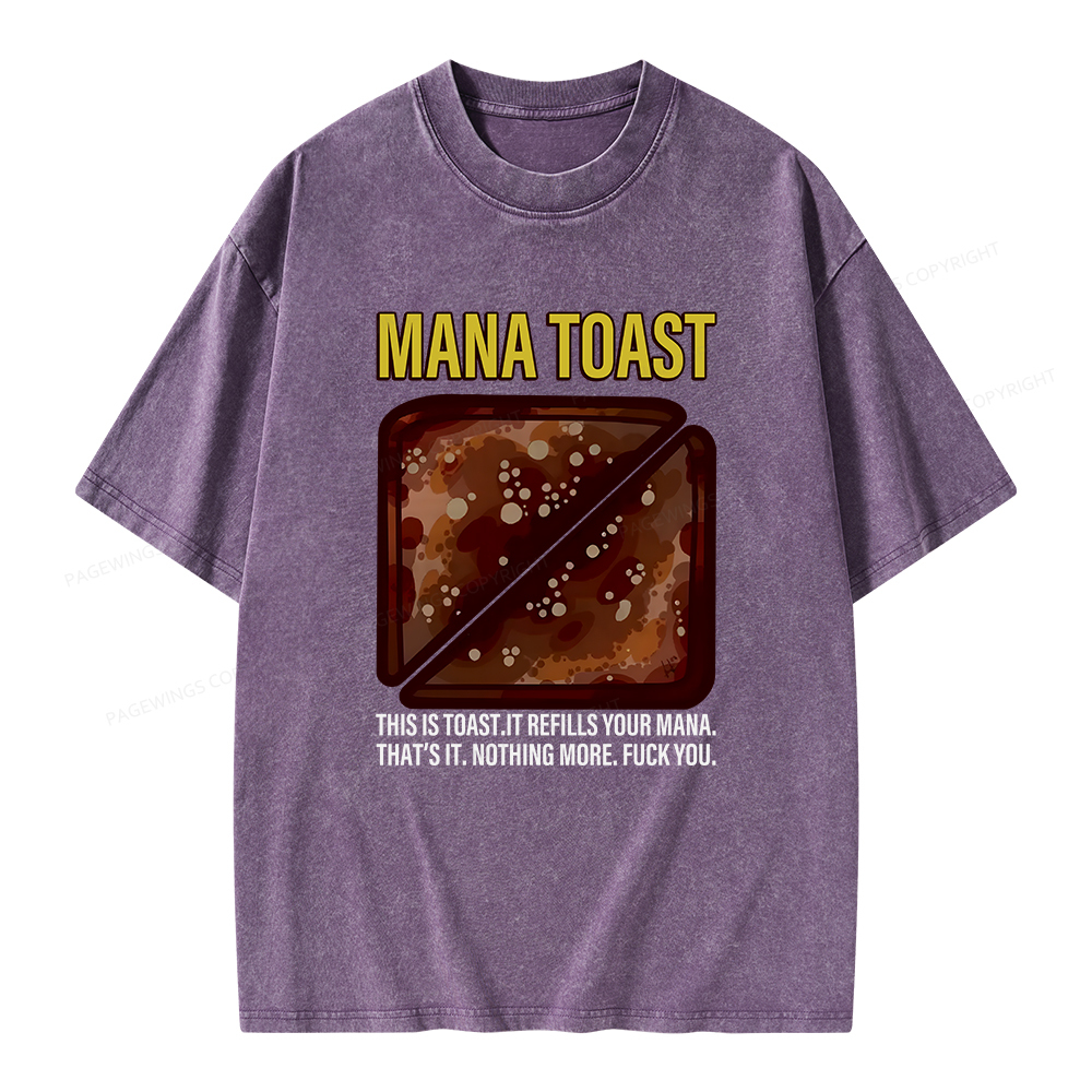 Pagewings Mana Toast Unisex Washed T-shirt