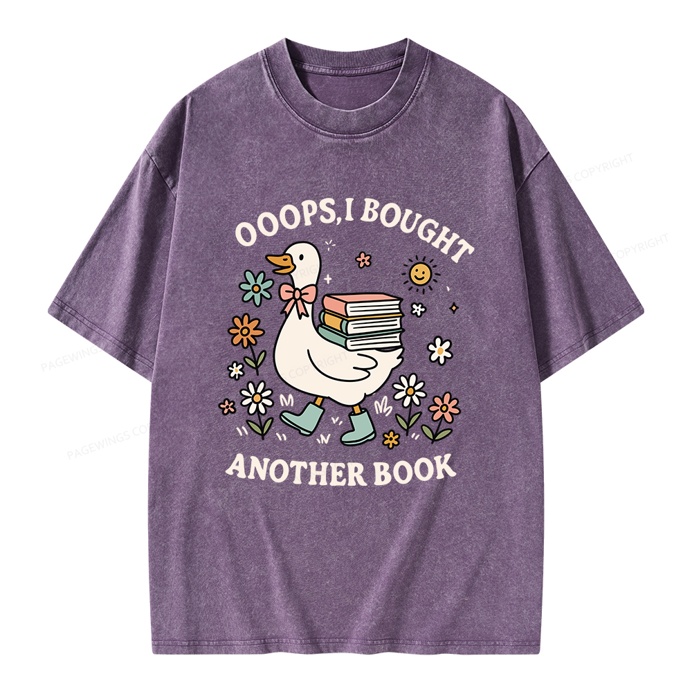 Pagewings Ooops I Bought Another Book Unisex Washed T-shirt