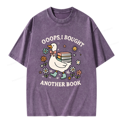 Pagewings Ooops I Bought Another Book Unisex Washed T-shirt