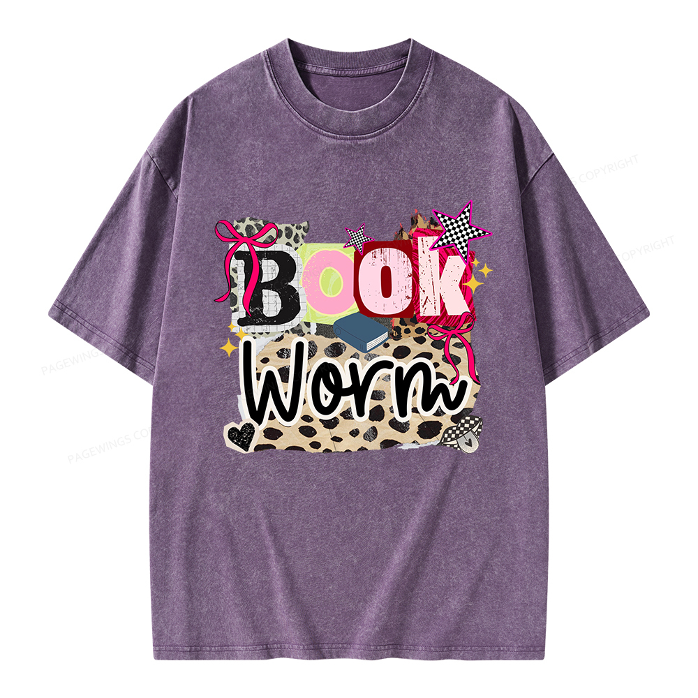 Pagewings Bookworm Unisex Washed T-shirt