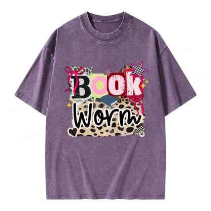 Pagewings Bookworm Unisex Washed T-shirt