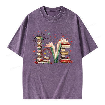 Pagewings Book Lover Unisex Washed T-shirt