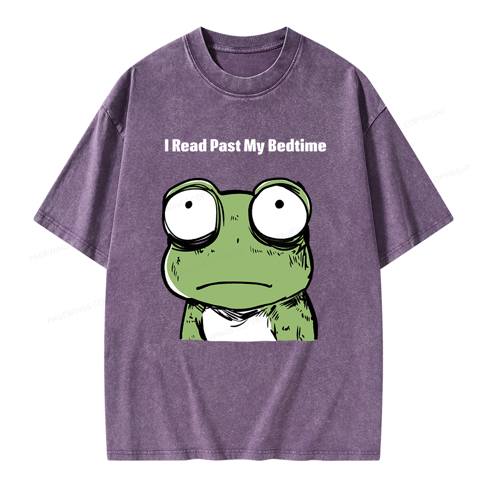 Pagewings I Read Past My Bedtime  Unisex Washed T-shirt