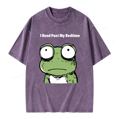 Pagewings I Read Past My Bedtime  Unisex Washed T-shirt