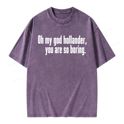 Pagewings So Boring Unisex Washed T-shirt