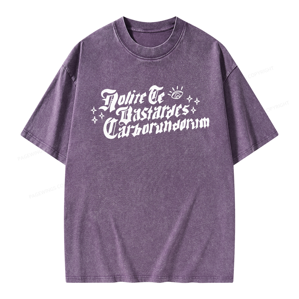 Pagewings Don't Let the Bastards Grind You Down Unisex Washed T-shirt