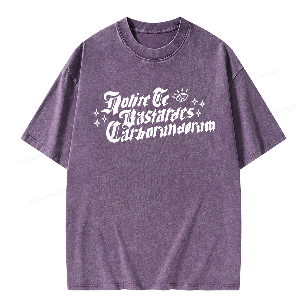 Pagewings Don't Let the Bastards Grind You Down Unisex Washed T-shirt