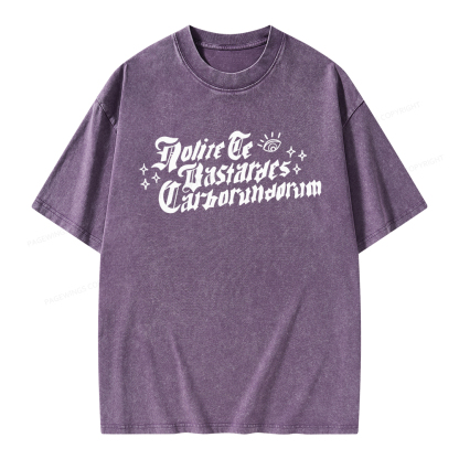 Pagewings Don't Let the Bastards Grind You Down Unisex Washed T-shirt