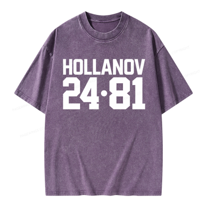 Pagewings Romance Numbers Unisex Washed T-shirt