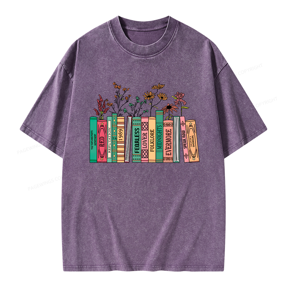 Pagewings Book Lover Unisex Washed T-shirt