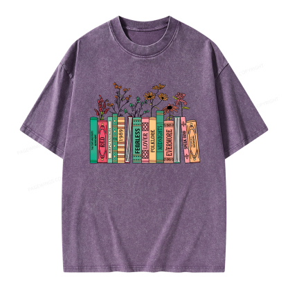 Pagewings Book Lover Unisex Washed T-shirt