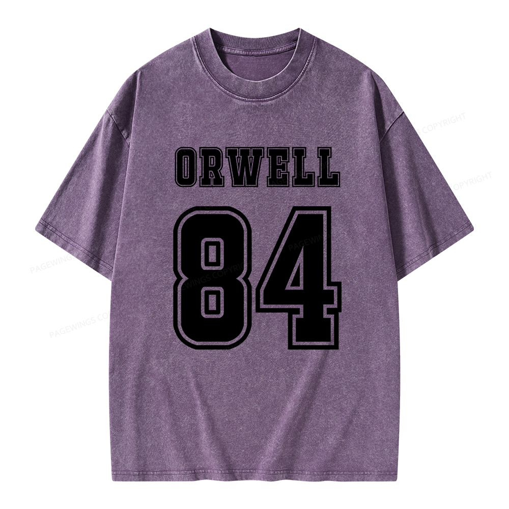 Pagewings Orwell 84 Unisex Washed T-shirt