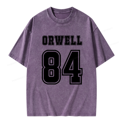 Pagewings Orwell 84 Unisex Washed T-shirt